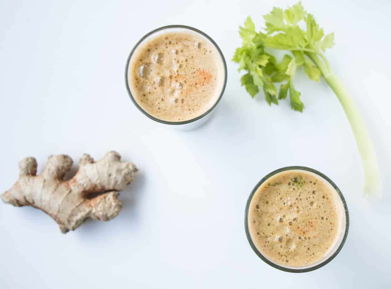 Super Detox Juice with ginger and celery