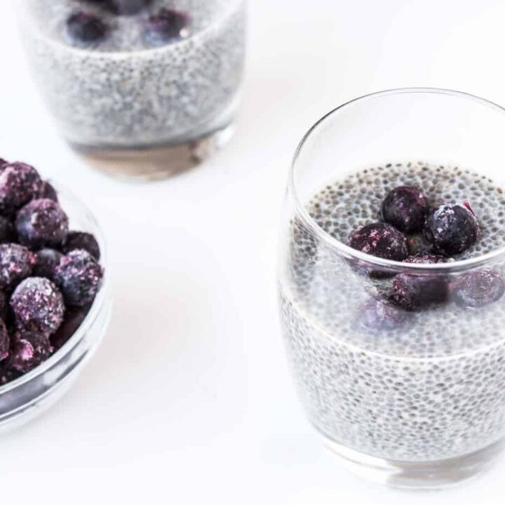 Vanilla Blueberry Chia Pudding