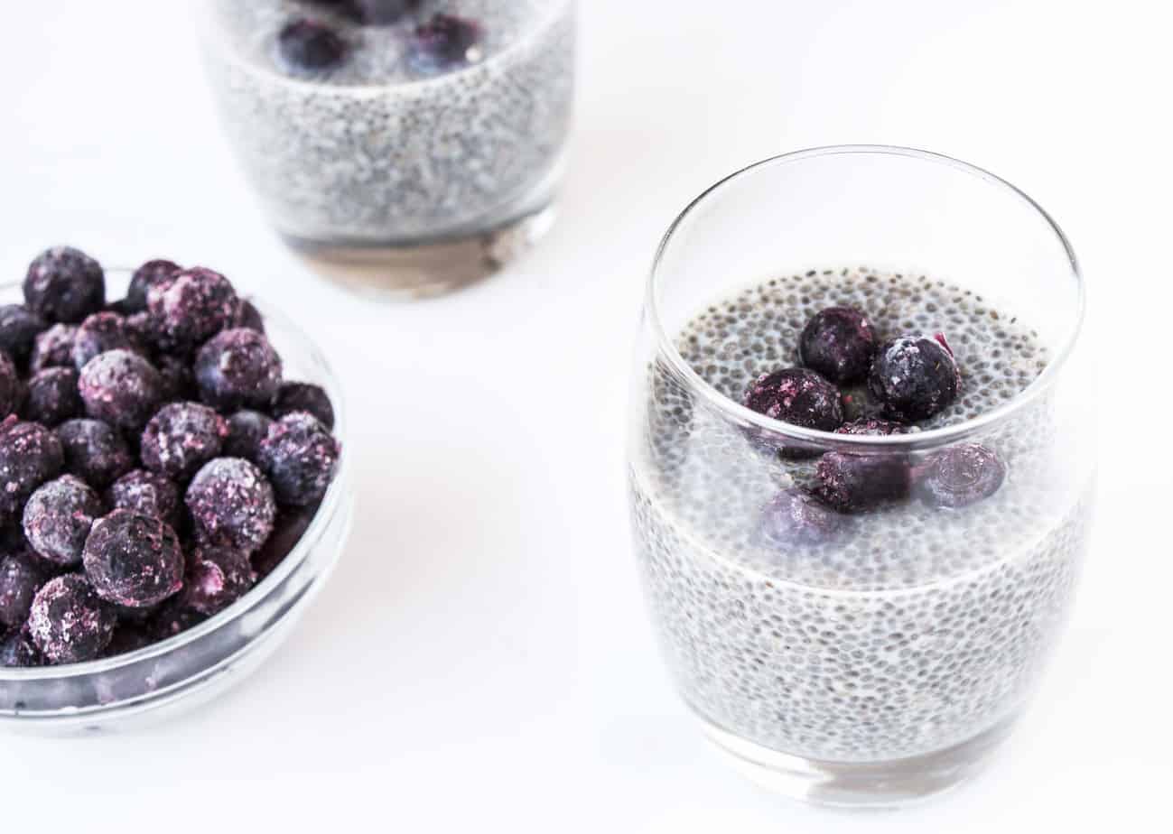 Vanilla Blueberry Chia Pudding