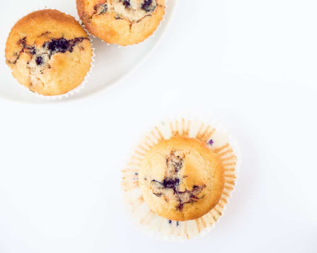 Healthy blueberry muffins 
