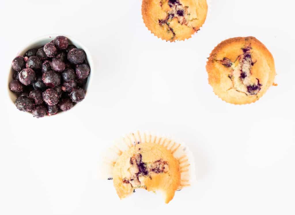 Healthy blueberry muffins 