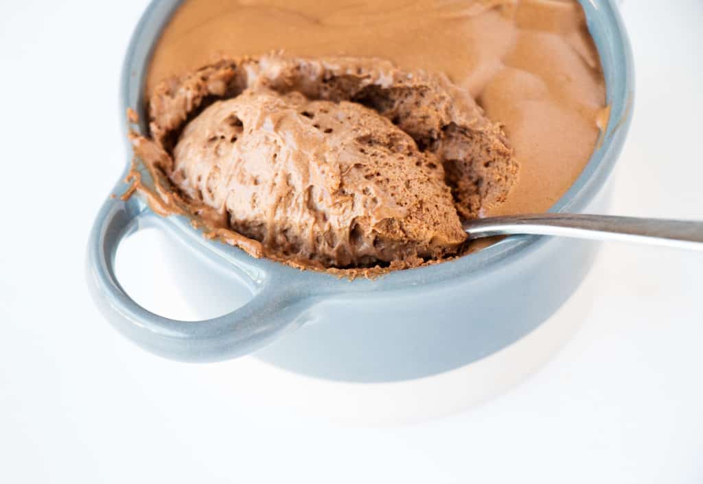 Creamy chocolate mousse. Low Carb High Fat