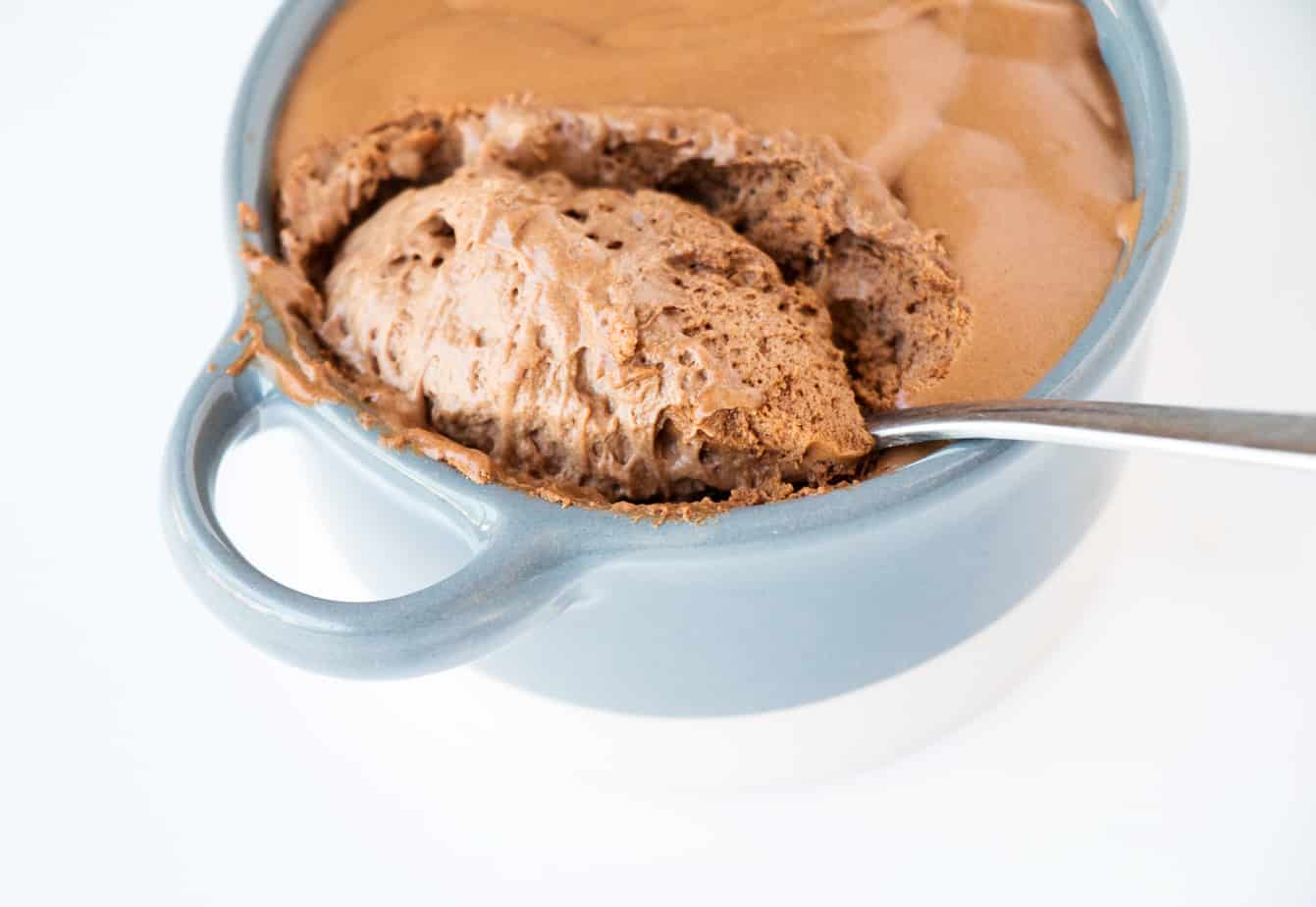 Creamy chocolate mousse. Low Carb High Fat