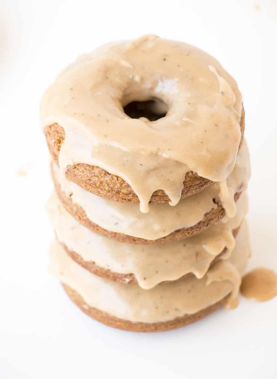 A stack of Baked Chai Donuts