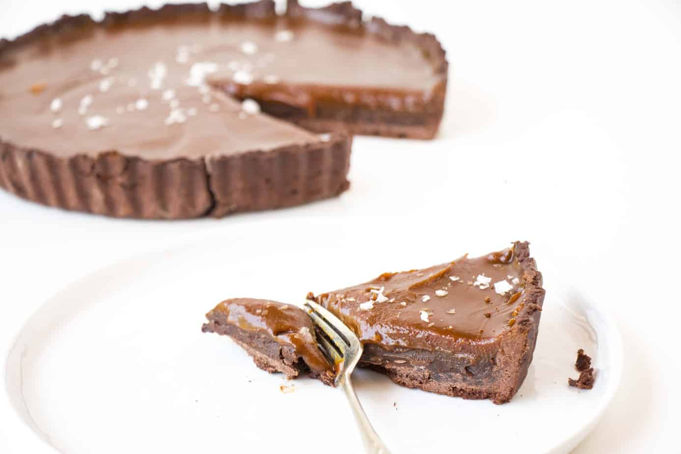 Salted Caramel Chocolate Tart