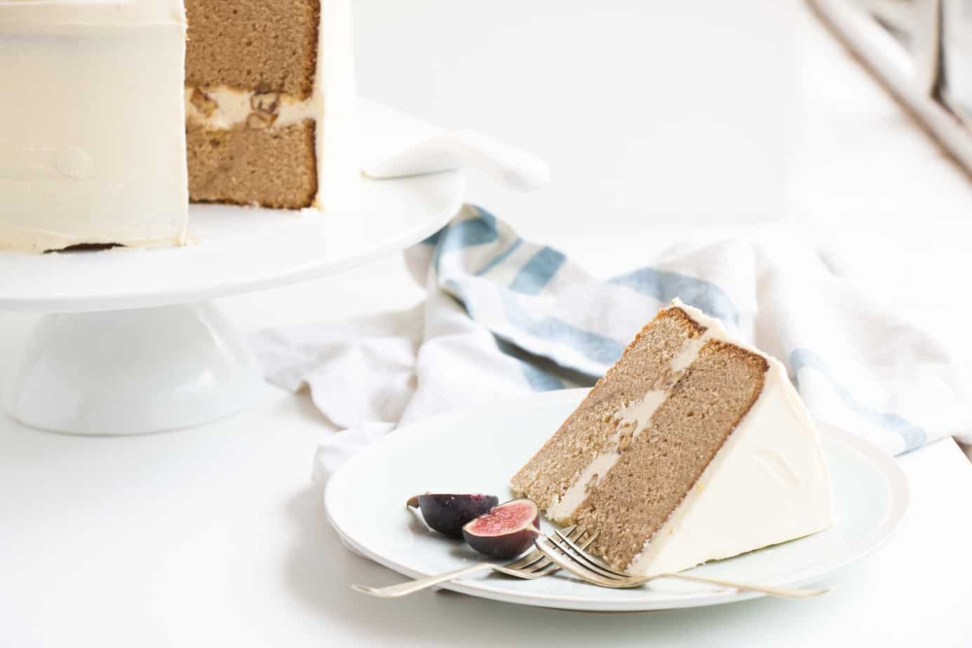 a slice of Earl Grey Cake