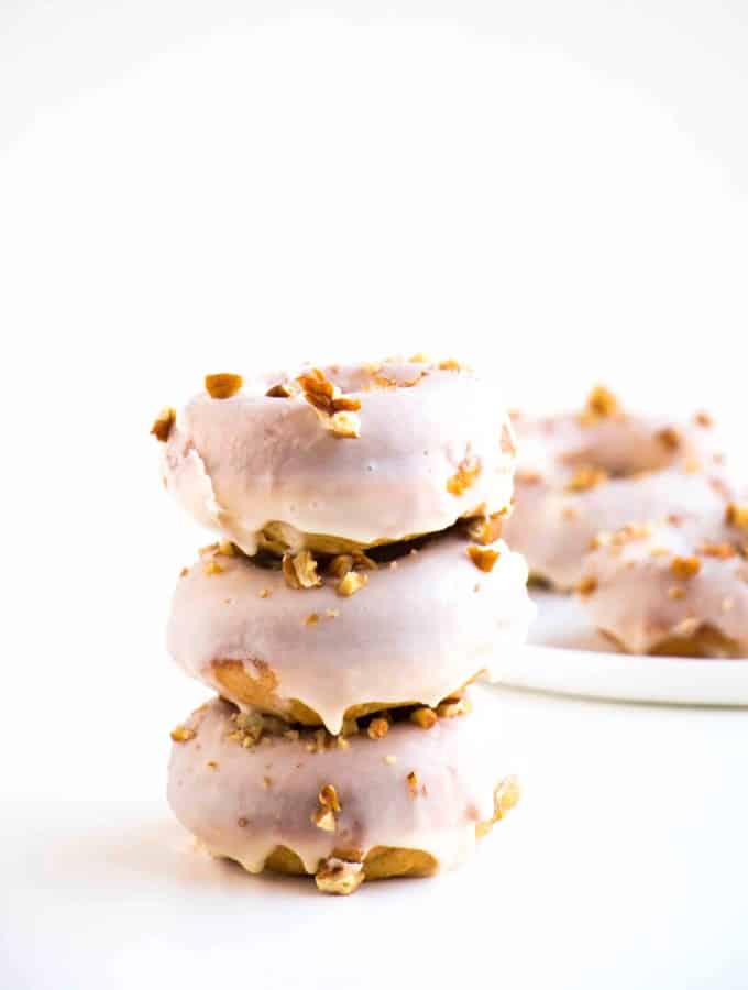 Baked Carrot Cake Donuts with Cream Cheese Glaze - Soft, moist donuts that taste exactly like a delicious slice of your favourite carrot cake.