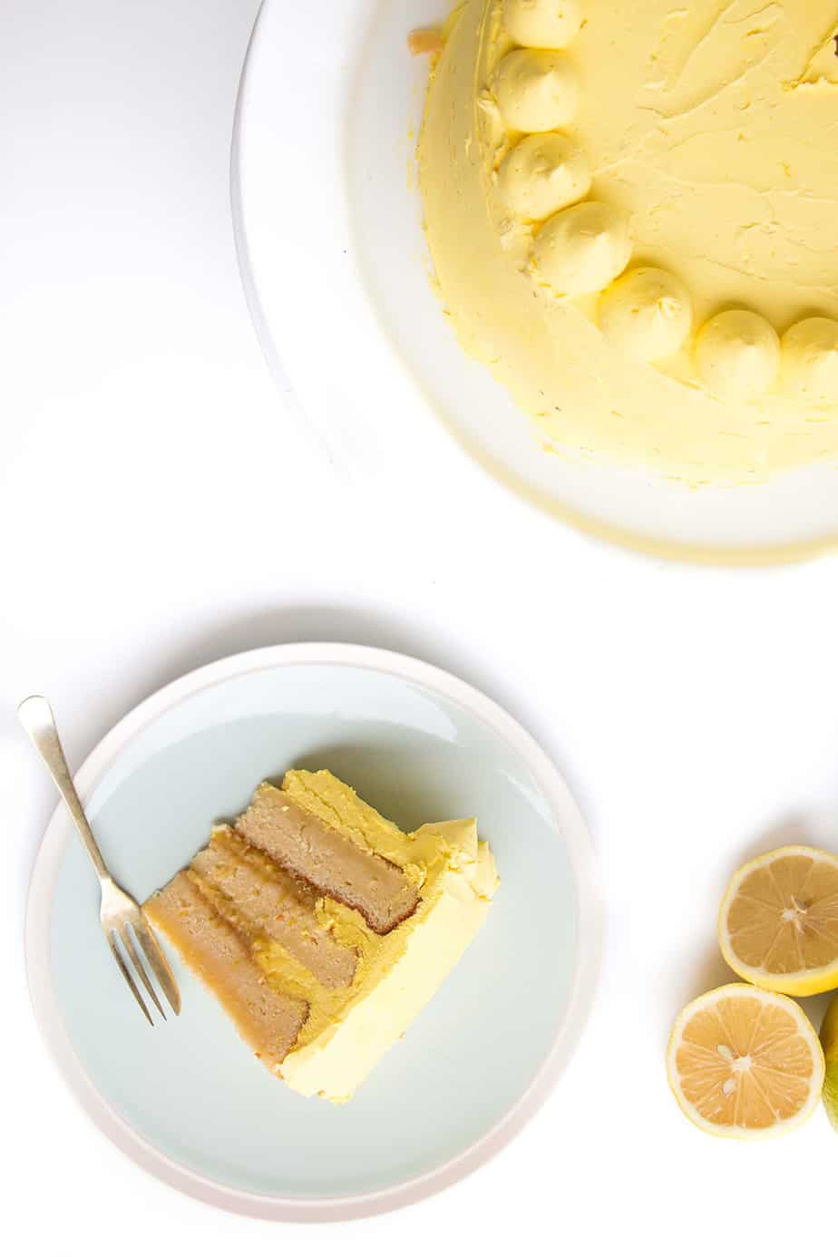 Zesty Lemon Cake with Lemon Italian Meringue Buttercream - The most lemony cake that you will ever taste, so delicious and easy to make and will wow any guests with its incredible lemon taste.
