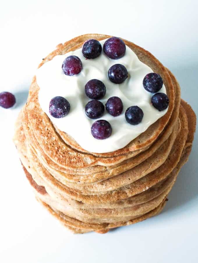 Power Oat Pancakes are the perfect way to start every day. They are vegan, gluten free and packed with energy boosting goodness.
