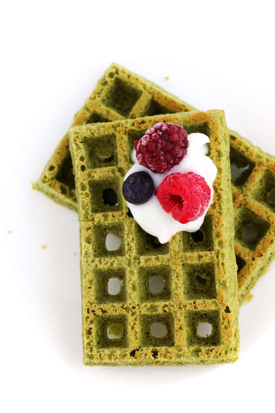 Matcha Gluten Free Waffles - A easy to make breakfast option with the delicious and healthy flavours of matcha.