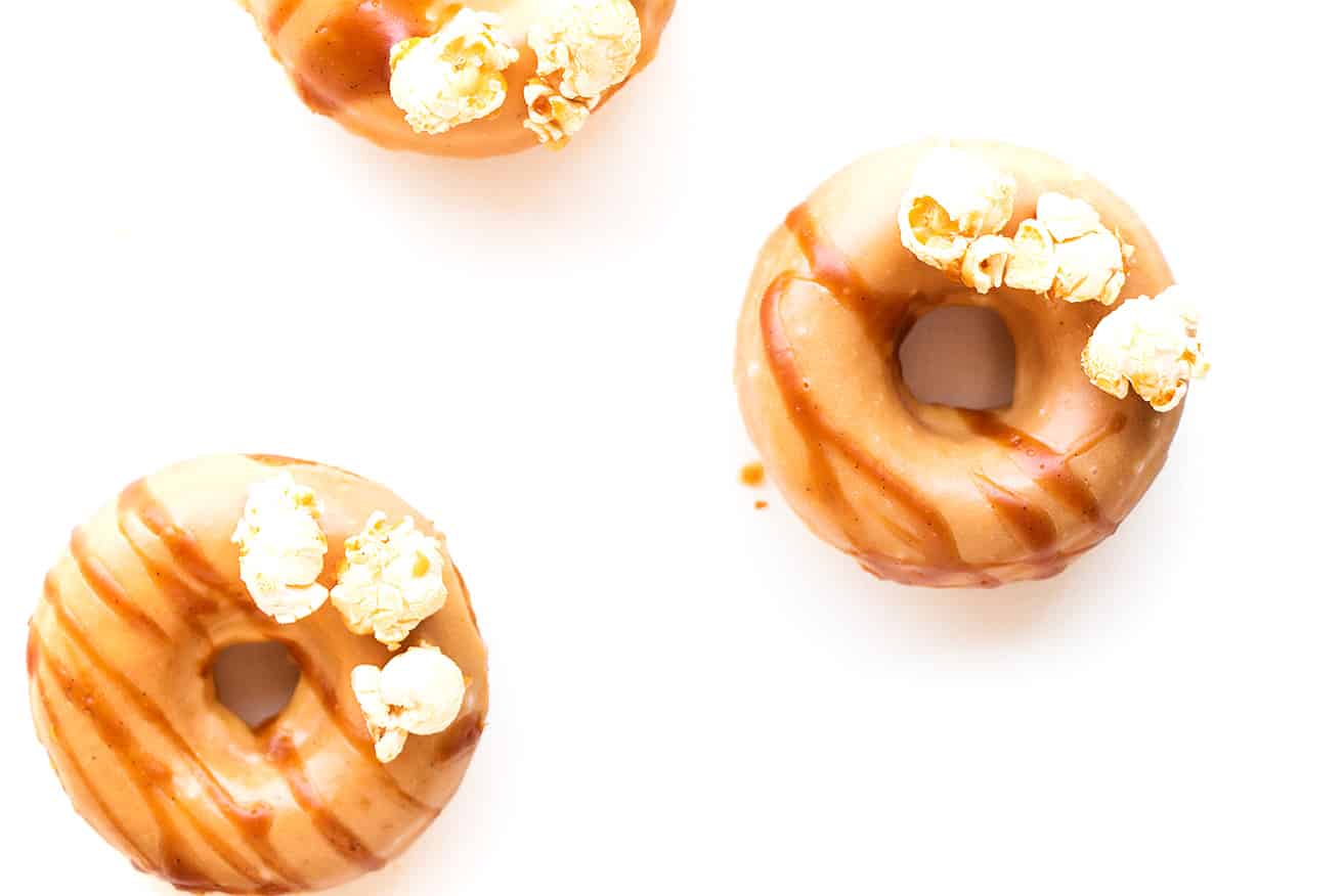 Salted Caramel Popcorn Donuts