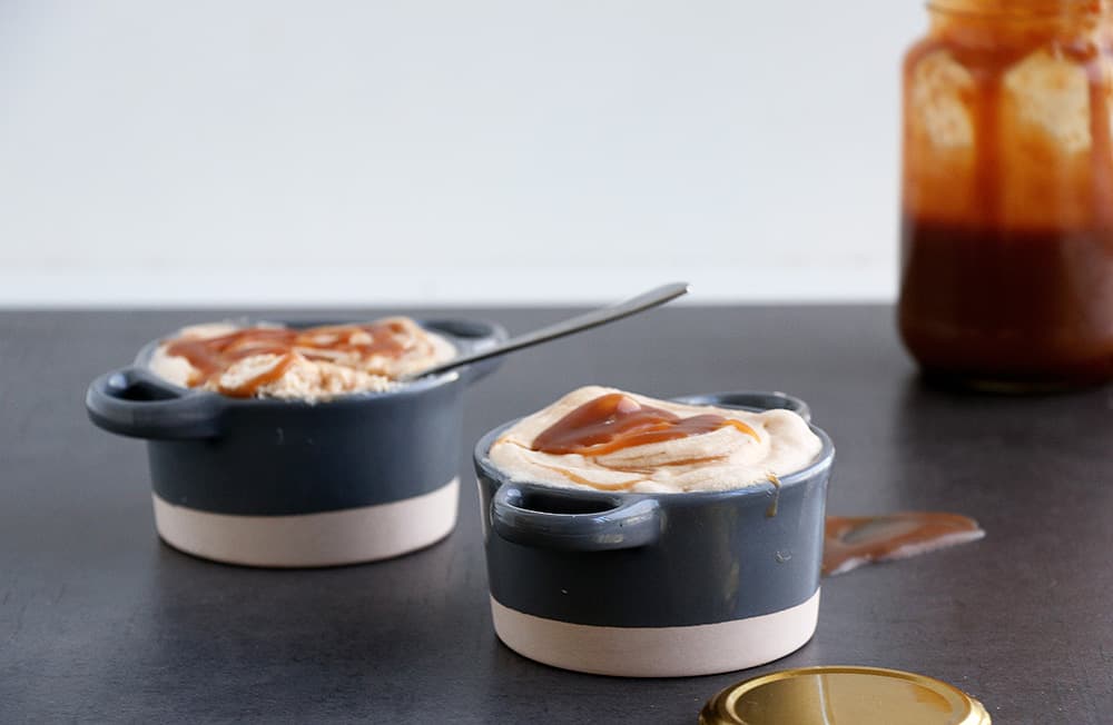 Creamy Salted Caramel Mousse – A combination of creamy, salty, fluffy and sweet. The perfect dessert for any occasion.
