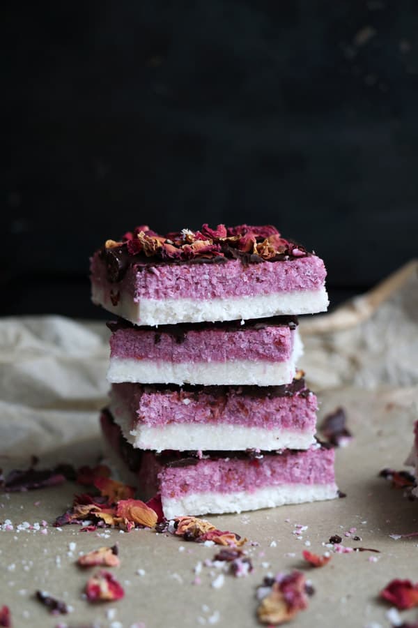 A stack of berry bars.
