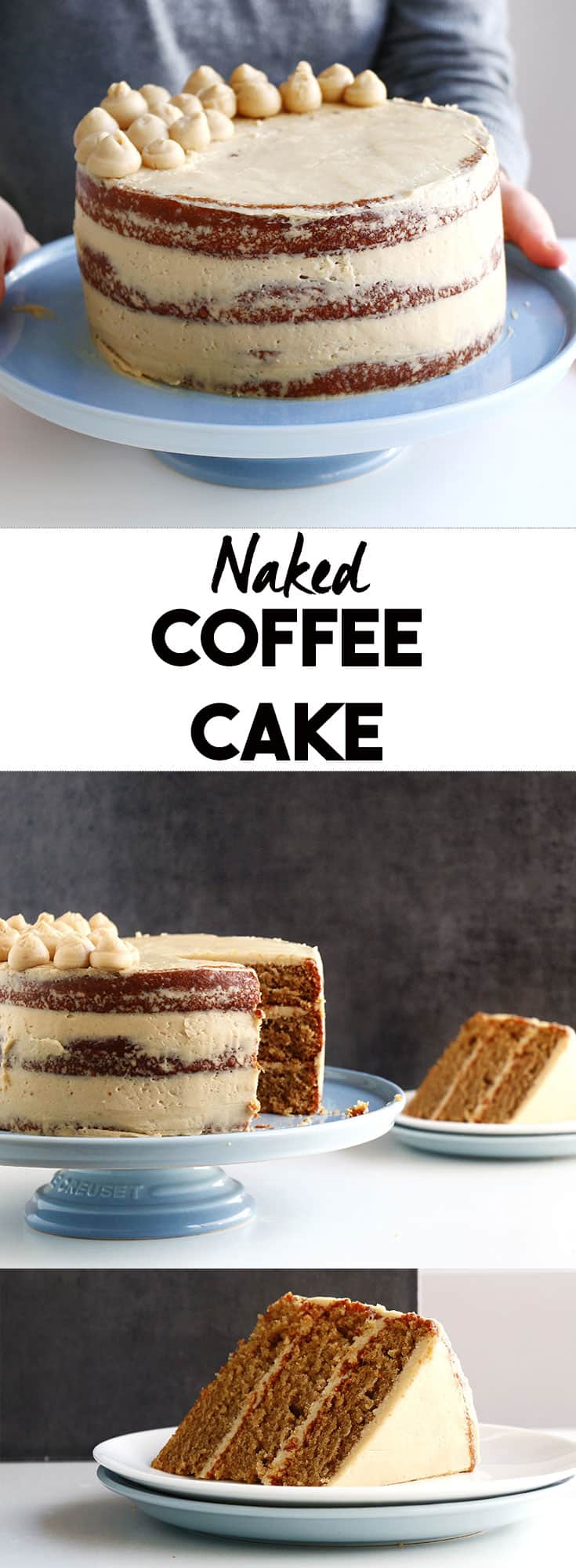Recipe image with title  Moist Layered Espresso Cake pinterest