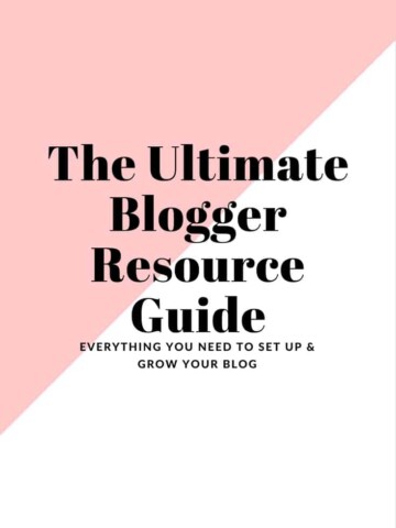 the ultimate guide for bloggers. All the resources that are needed to set up your blog as well as to grow your blog. Perfect for food bloggers.