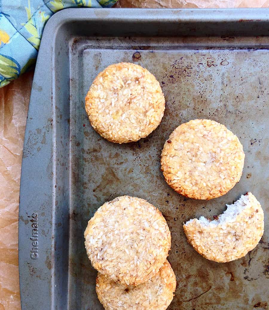 Cookies on a baking tray