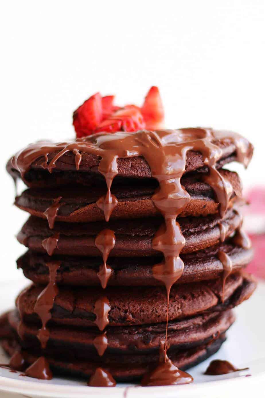 Gluten-Free Vegan Chocolate Pancakes