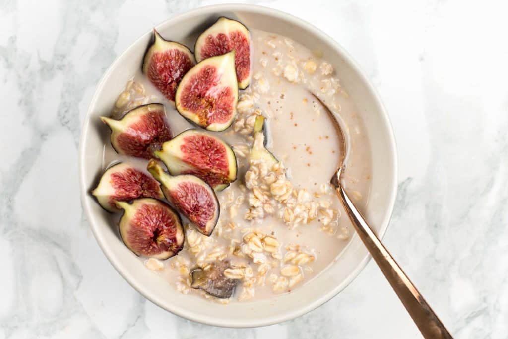 Vegan Fig Overnight Oats Baking Ginger