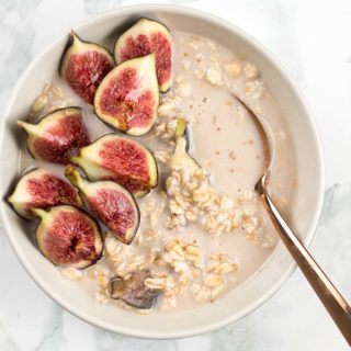 Vegan Fig Overnight Oats is a healthy easy to make breakfast that is perfect for any season