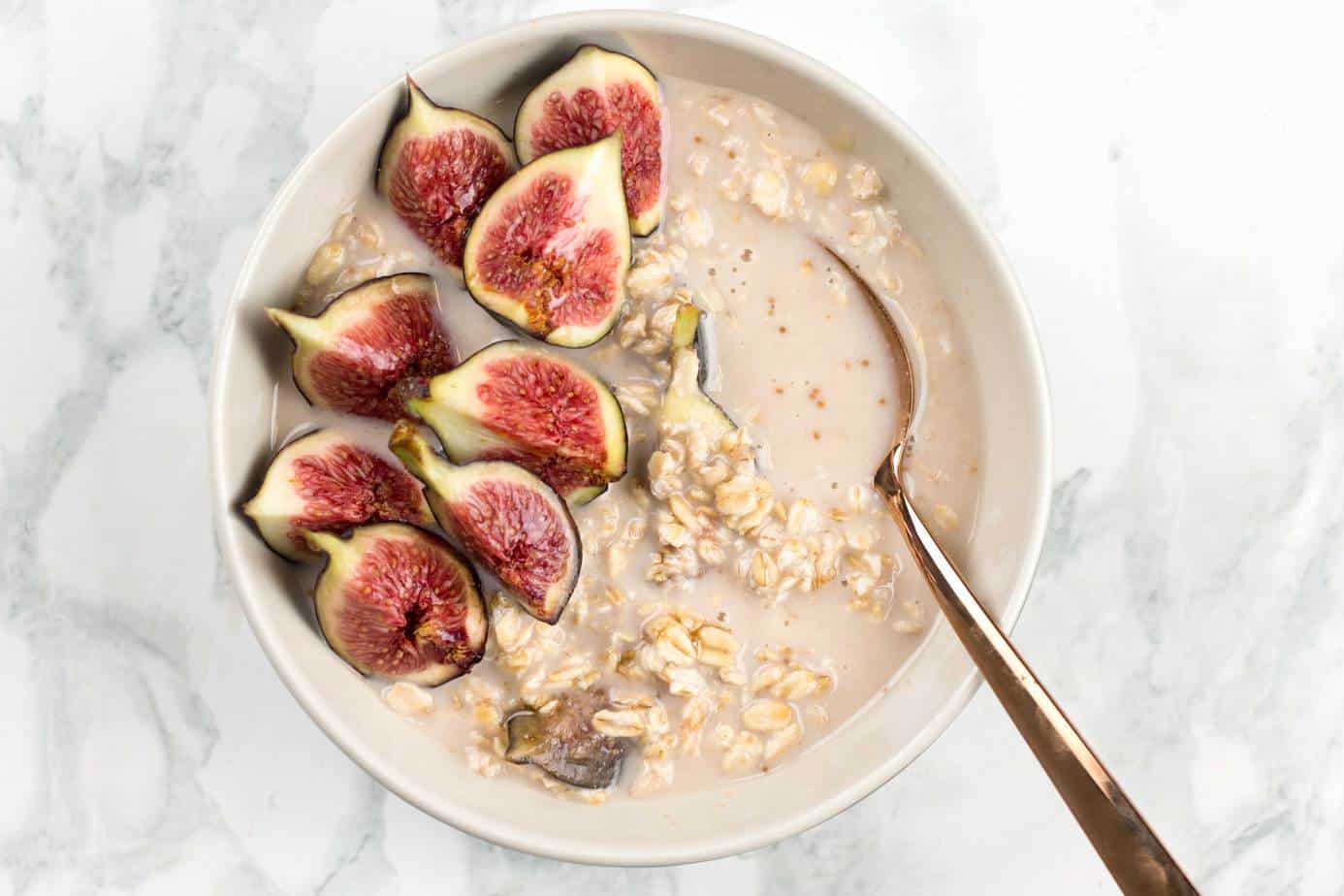 Vegan Fig Overnight Oats is a healthy easy to make breakfast that is perfect for any season