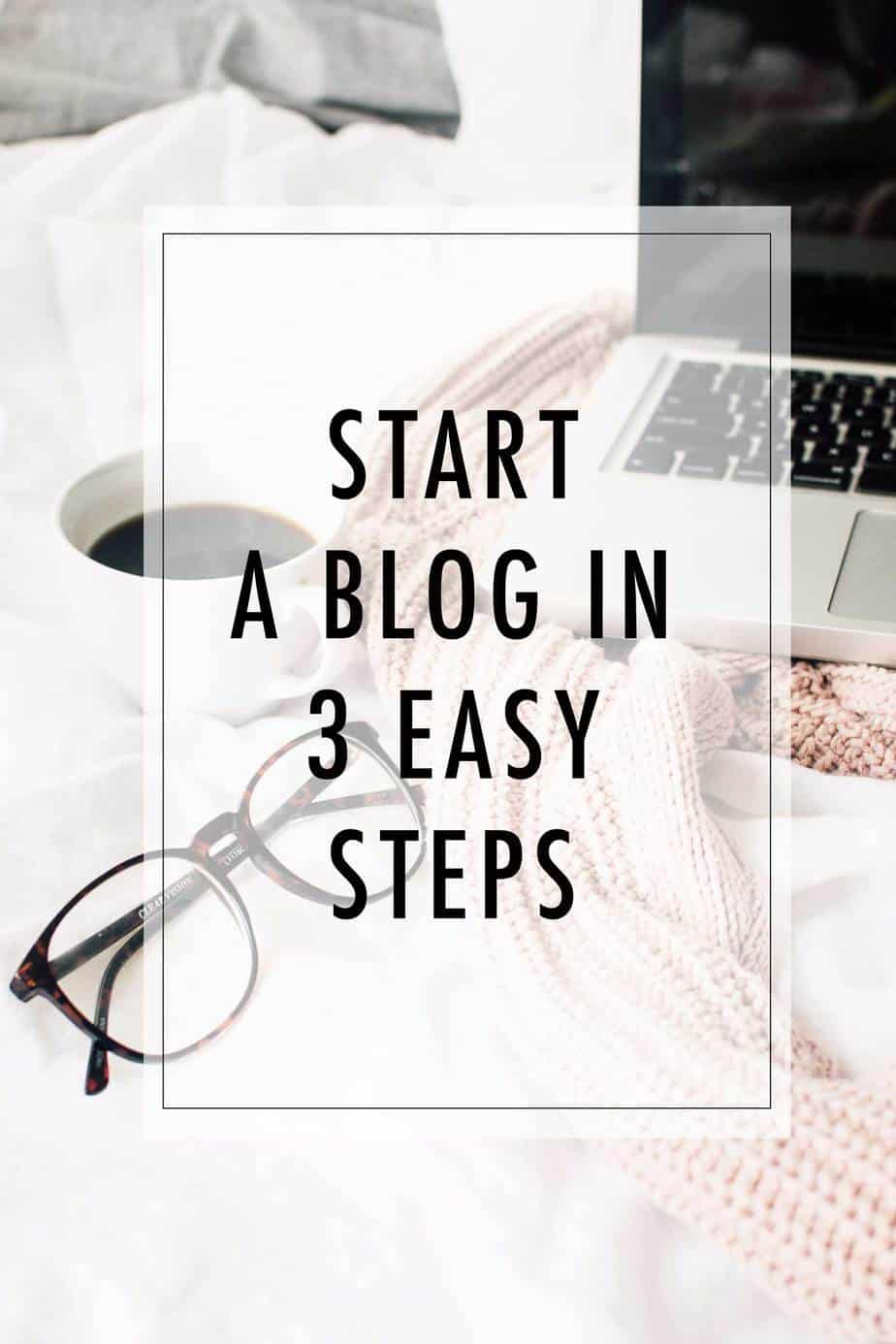 Start a blog in 3 easy steps and learn how to make money from blogging