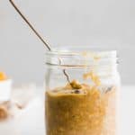 This Easy Vegan Pumpkin Pie Overnight Oats recipe is the ultimate breakfast choice for fall and winter. Made with almond milk, gluten-free oats and coconut sugar it is definitely a winner!