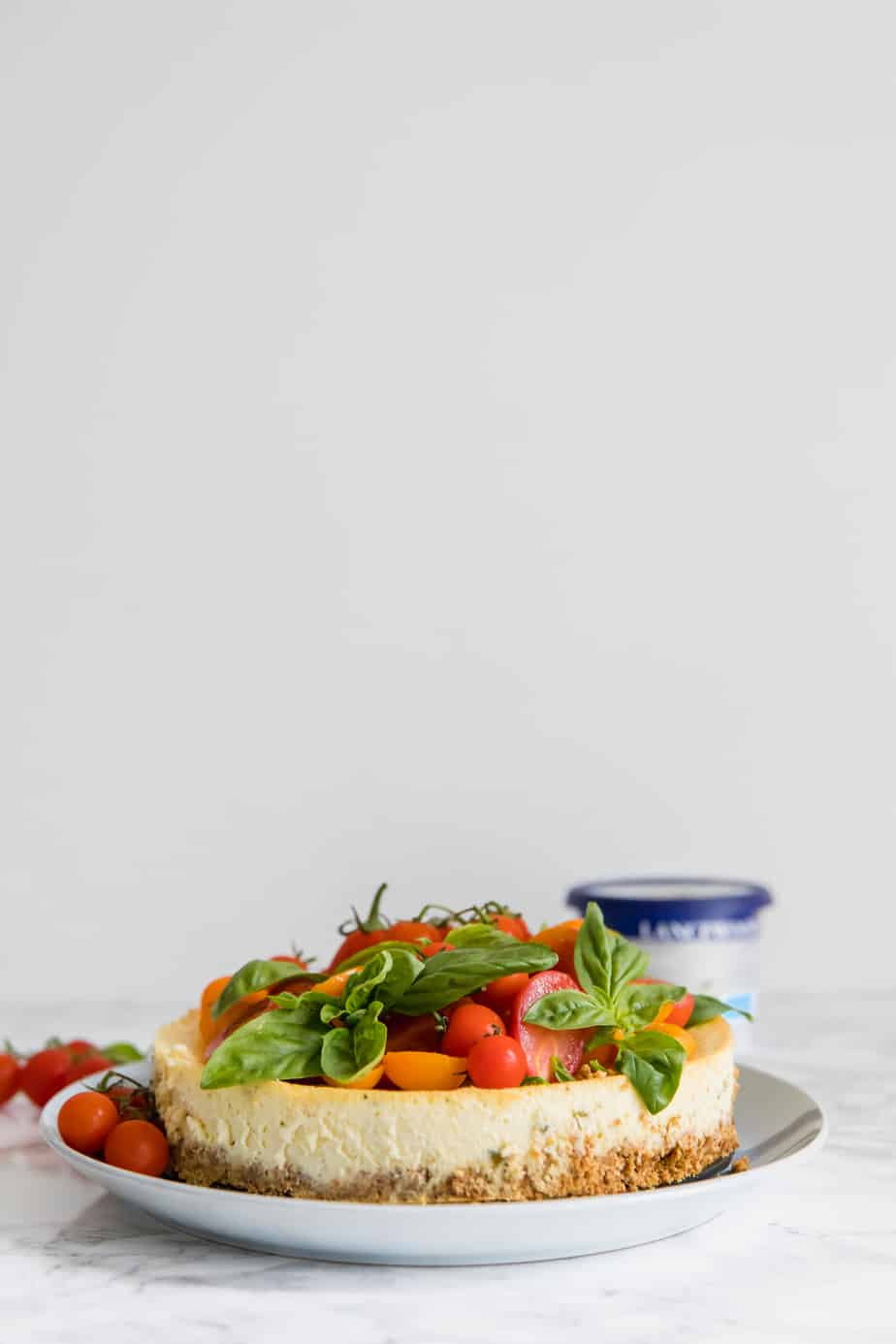 This Tomato & Basil Savoury Cheesecake is the perfect creamy lunch recipe, quick and easy to make and oh so delicious! Plus, WIN a trip to New York with Lancewood.