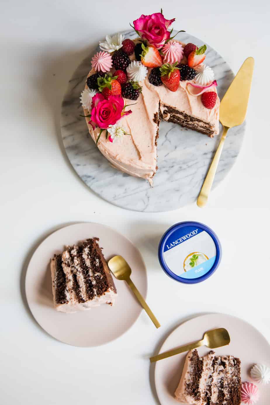 Win a trip to New York worth R150 000 with Lancewood Cheese and use this Chocolate Cake with Strawberry Cream Cheese Frosting recipe as inspiration for your decadent creations!