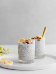 This easy 4 ingredient Creamy Coconut Chia Pudding is the ultimate healthy, protein-packed breakfast, dessert or snack! Plus, it only takes 5 min to make.