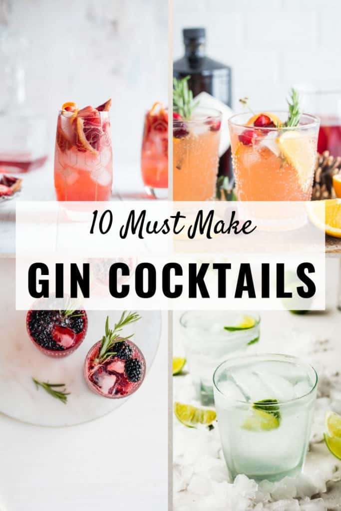 10 must make gin cocktail recipes you can't afford to miss. Everything from your classic gin and tonic to a berry gin cocktail. Your ultimate gin survival kit!