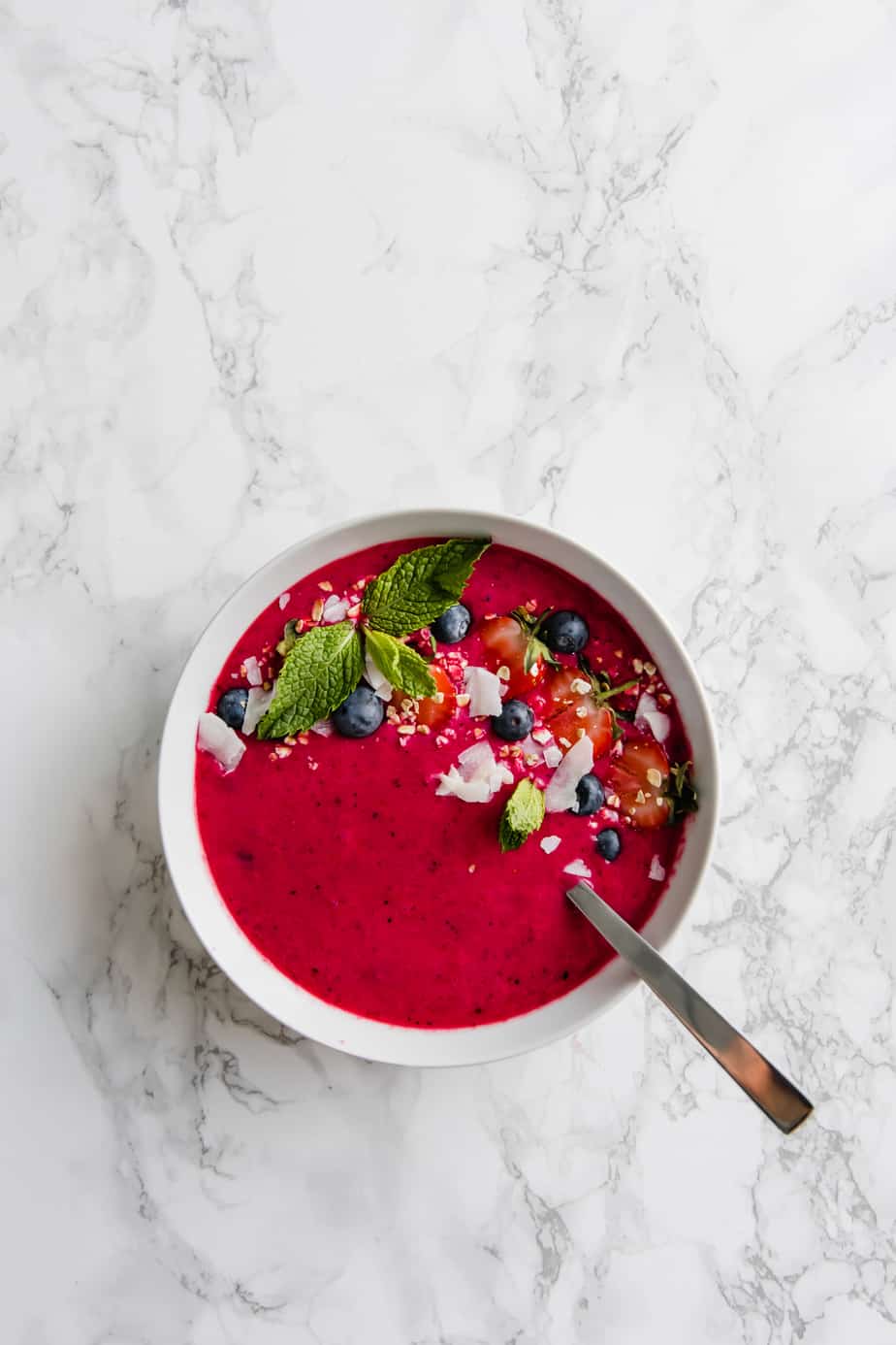 This Healthy Beet Berry Smoothie Bowl is the only breakfast recipe you'll ever need. Quick, vegan, gluten-free and delicious.