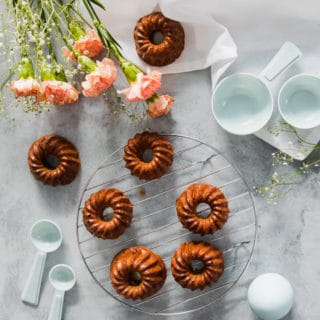 Delicious and beautiful twist on the classic hot cross buns, these Hot Cross Bundt Cakes are sure to be a spicy hit this Easter. Super easy to make, a crowd pleaser and decadently delicious.