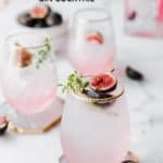 This easy Fig & Thyme Gin Cocktail is a definite must-try after a long day! The perfect twist on the classic gin and tonic. With fresh thyme, pretty figs and a dash of your favourite gin this is the perfect summer drink.