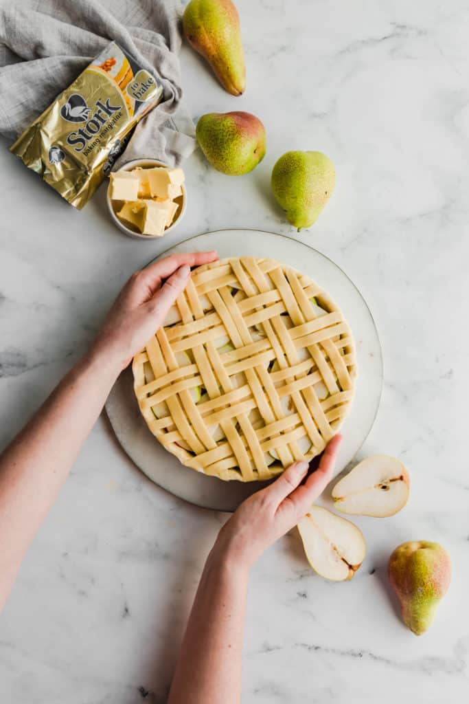 With it's sweet and salty pear filling, crispy all-butter crust and caramel sauce, this Pear and Salted Caramel Pie is the only pie recipe you'll ever need.