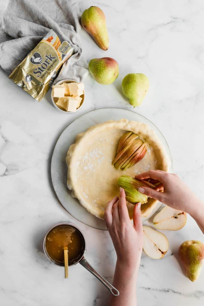 With it's sweet and salty pear filling, crispy all-butter crust and caramel sauce, this Pear and Salted Caramel Pie is the only pie recipe you'll ever need.