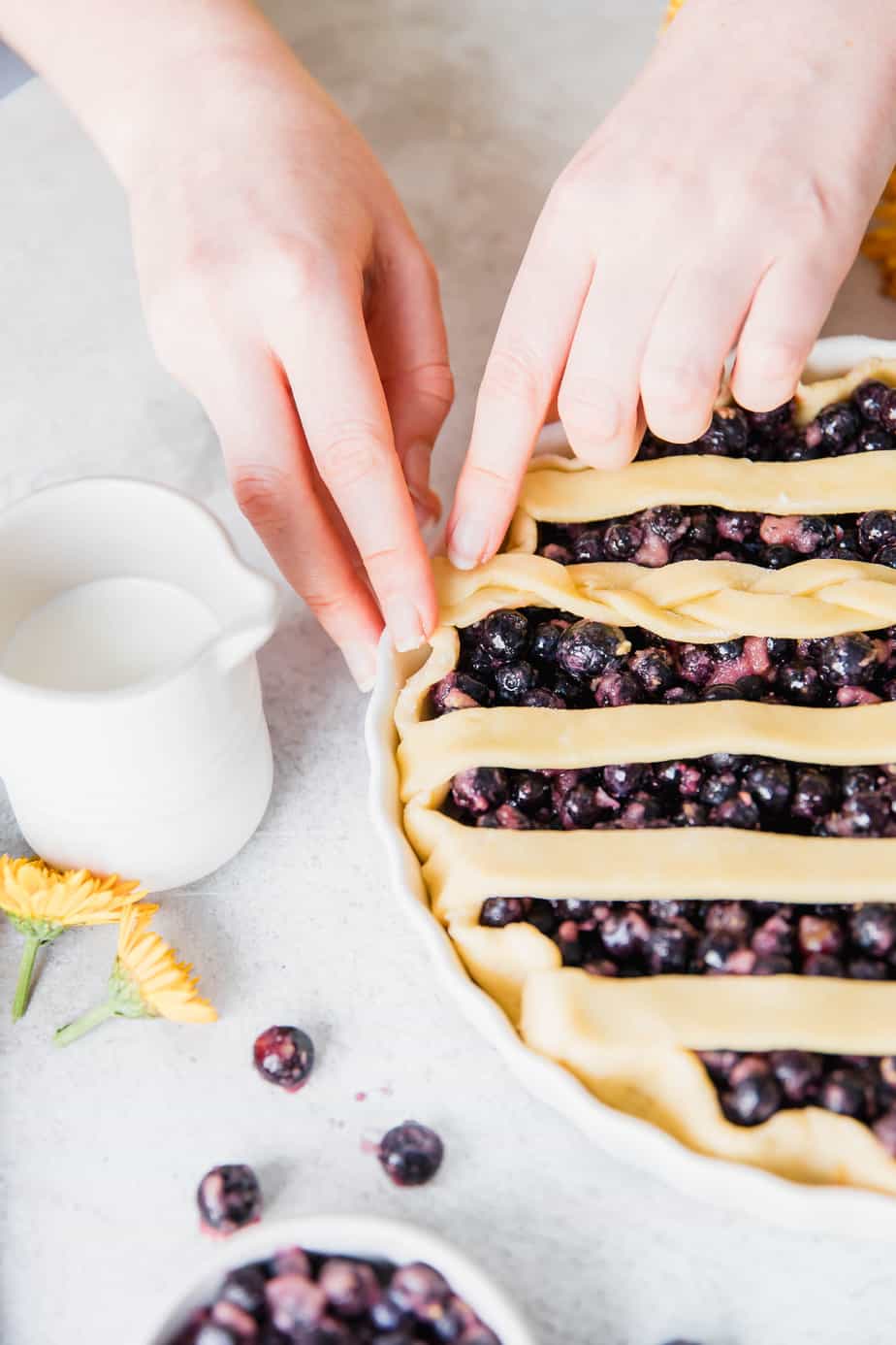 This simple and classic pie is an absolute keeper! Thie Perfect Lemon & Blueberry Pie has a sweet, flakey pastry with a delicious, juicy filling. If that doesn't sound like pie perfection I don't what does!?
