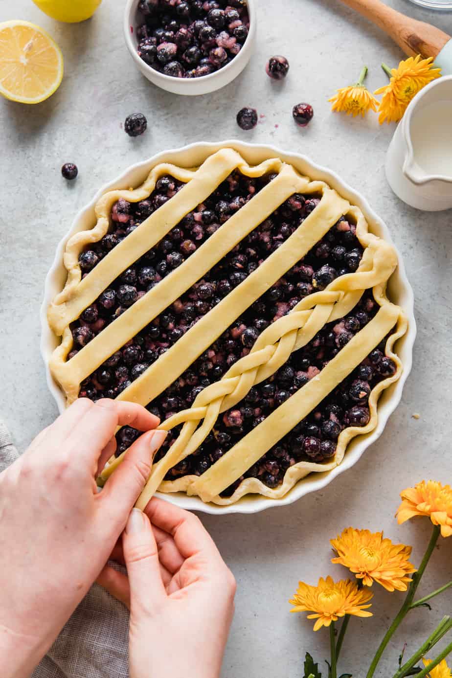 How to lattice a pie