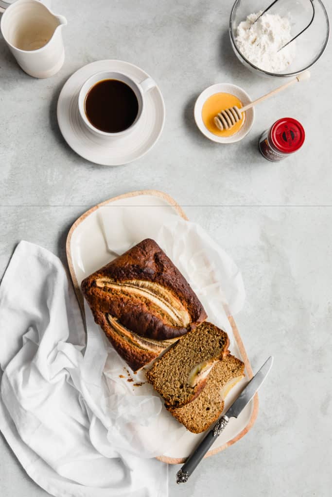 This Easy Fluffy Banana Bread recipe is the perfect breakfast for Fathers Day or simply as an anytime treat. Easy to make, moist and oh so delicious!
