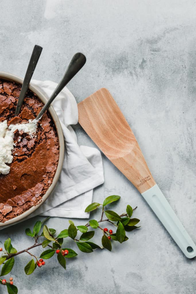 Only great things can come from combining a brownie with a pie. This Gooey Flourless Chocolate Brownie Pie is almost too good to be true! It is delicious, fudgey, rich, chocolatey indulgence at its best.