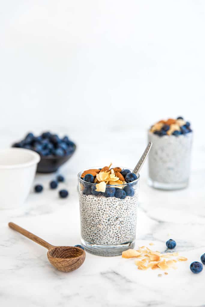 Blueberry Coconut Chia Pudding - Baking Ginger