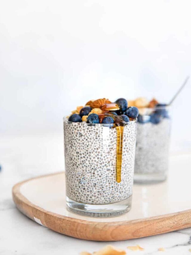 Easy Blueberry Coconut Chia Pudding