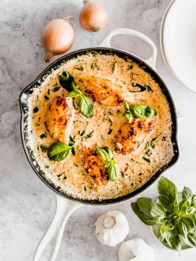 Creamy One Pan Tuscan Chicken