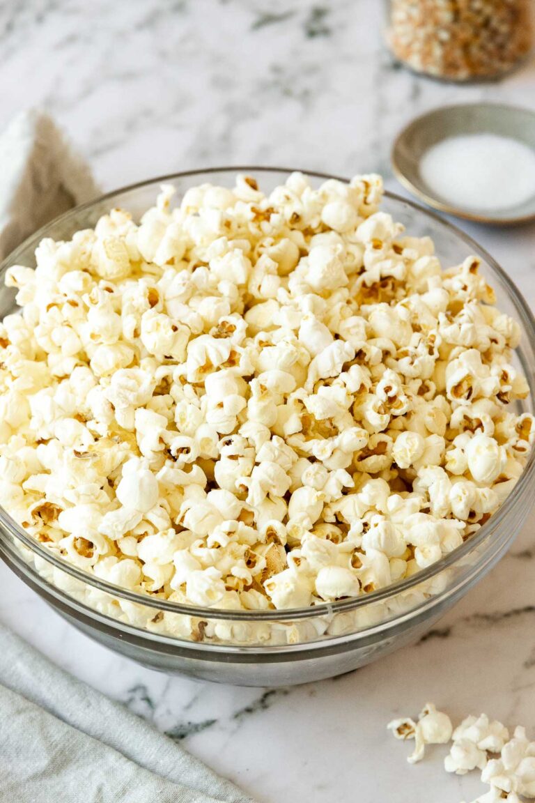 Air Fryer Popcorn {Healthy} Baking Ginger