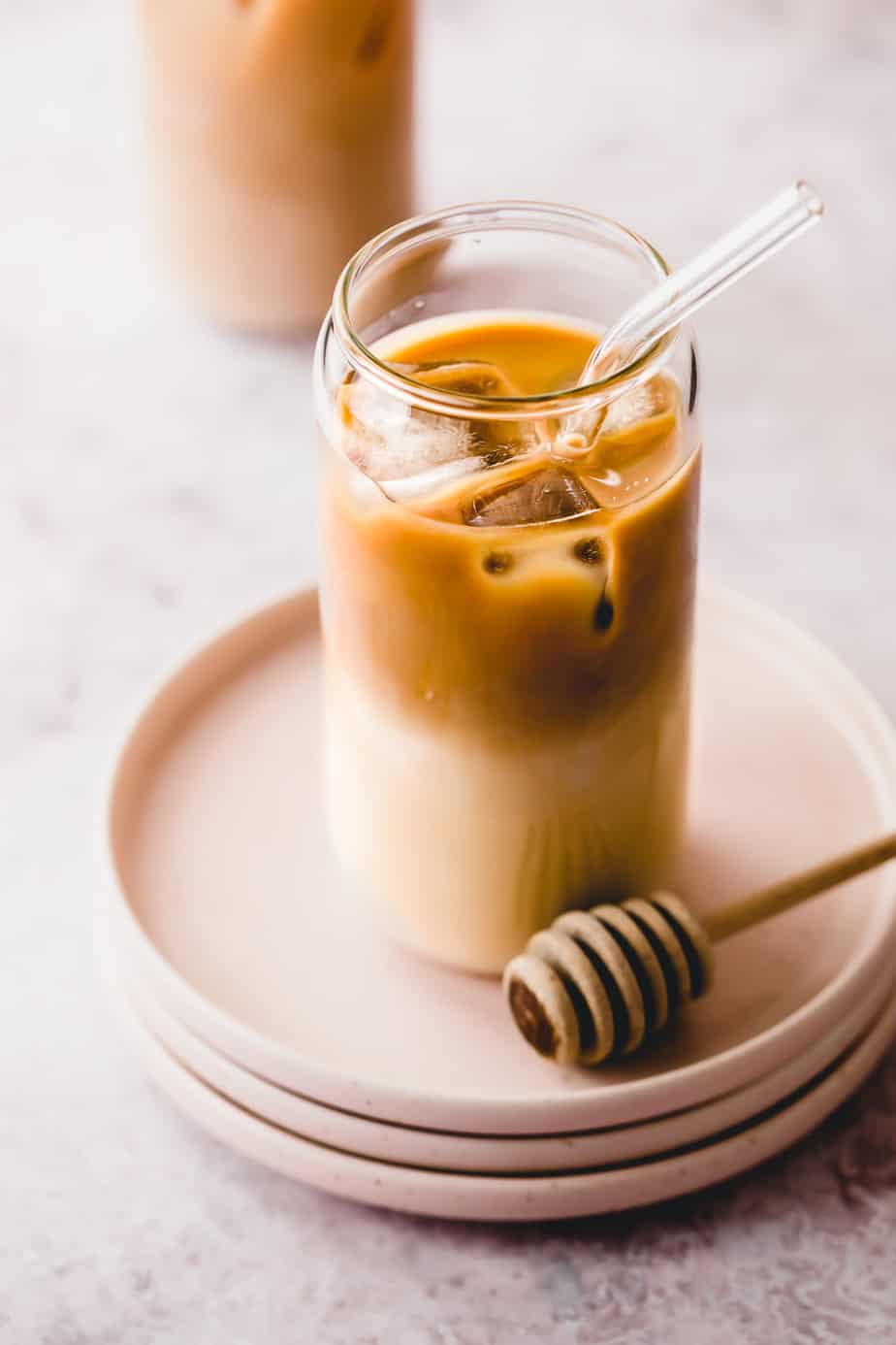 Cold Brew Iced Coffee with Honey and Milk - Bowl of Delicious